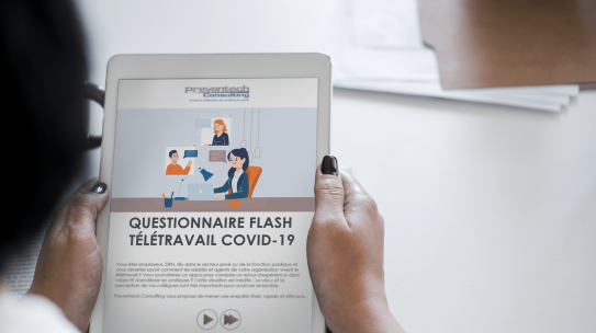 Questionnaire flash Covid-19 sur le Télétravail